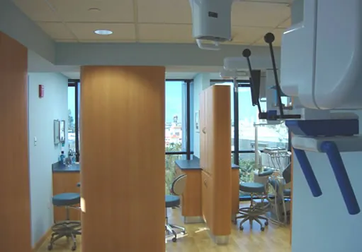 Treatment room at the Dental Options dental office in Aventura, Florida